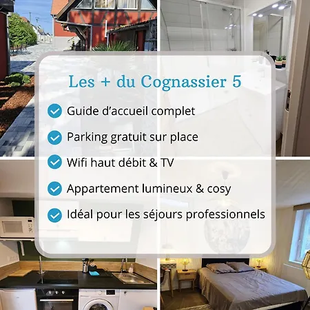 شقة Les Cognassiers - Cosy & Equipe - Parking Gratuit - Professionnels & Familles إلكيرك كرافونستاد