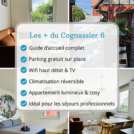 Les Cognassiers - Cosy & Equipe - Parking Gratuit - Professionnels & Familles *