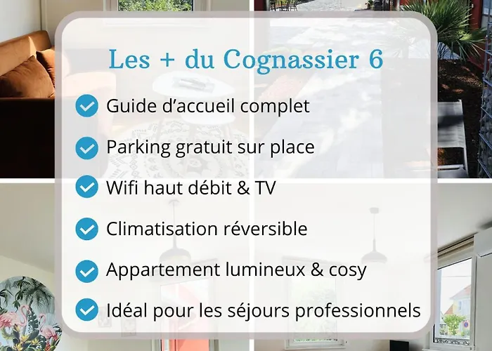 Les Cognassiers - Cosy & Climatisation - Parking Gratuit *