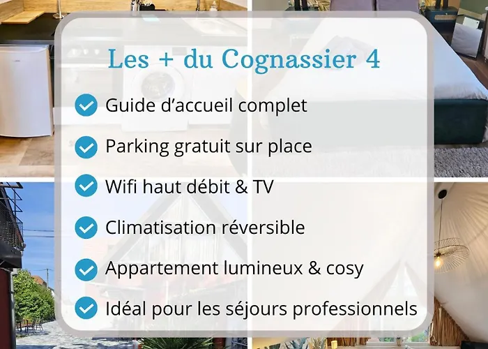 Les Cognassiers - Cosy & Climatisation - Parking Gratuit *